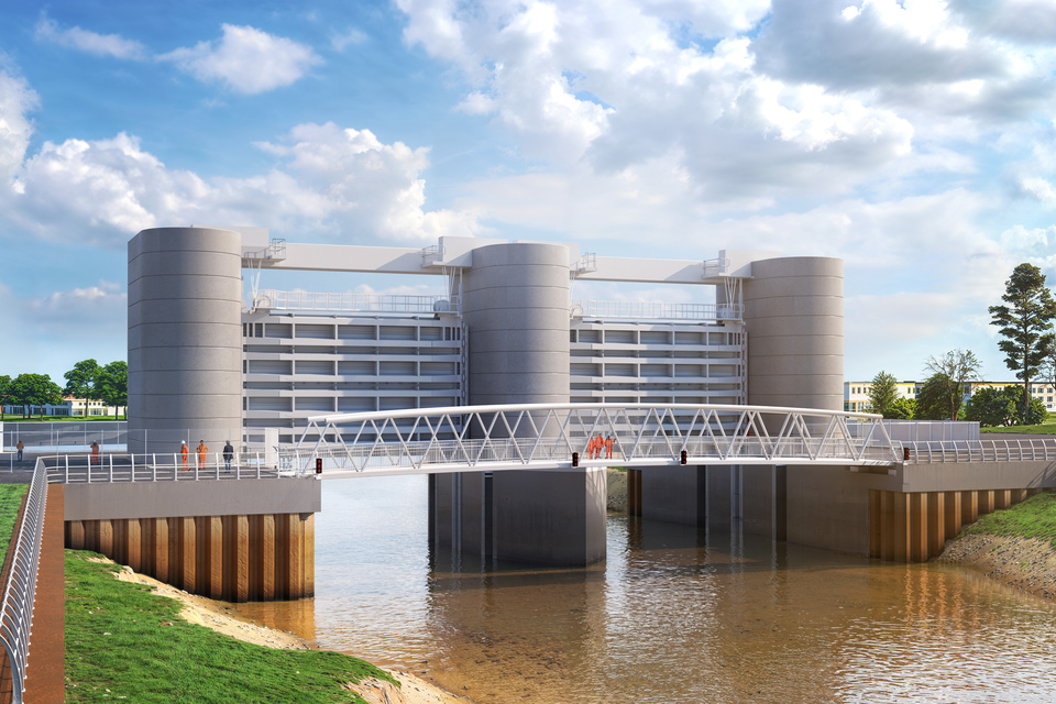 Bridgwater Tidal Barrier Scheme gets a more efficient design